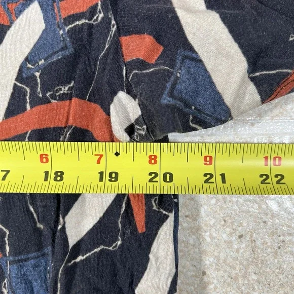 Nudie Jeans Co Aop Print Tee 100% Cotton T-Shirt Mens Large  Short Sleeve - Picture 6 of 7